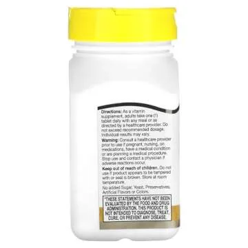 21st Century Biotin Tablets, 10,000 mcg, Unflavored 120 Count