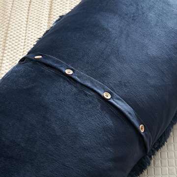 Luxury WERDIM Faux Fur Body Pillow Cover for Home