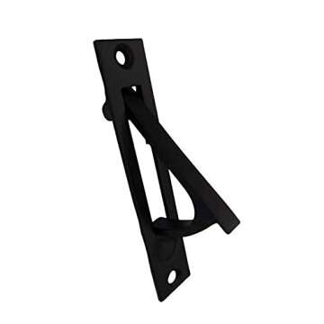 QCAA Solid Brass Edge Pull, 4 Inch, Matte Black - High Quality, Easy Installation