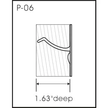 QCAA Solid Brass Edge Pull 4 Inch Matte Black