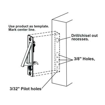QCAA Solid Brass Edge Pull 4 Inch Matte Black