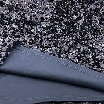 REEMONDE Sparkly Women's Mini Sequin Skirt for Parties