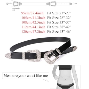 JASGOOD Women Leather Belt Adjustable Vintage Style for Every Occasion