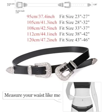 JASGOOD Women Leather Belt Adjustable Vintage Style for Every Occasion