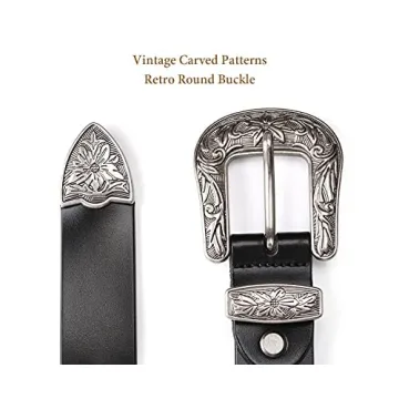 JASGOOD Women Leather Belt Adjustable Vintage Style for Every Occasion