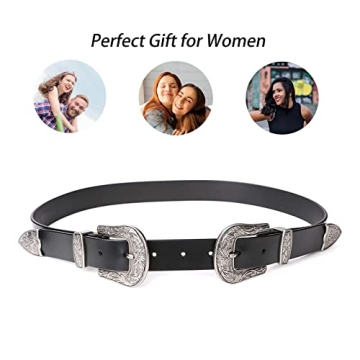 JASGOOD Women Leather Belt Adjustable Vintage Style for Every Occasion