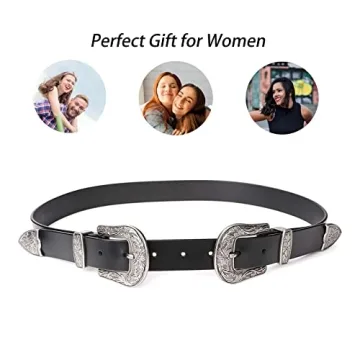 JASGOOD Women Leather Belt Adjustable Vintage Style for Every Occasion