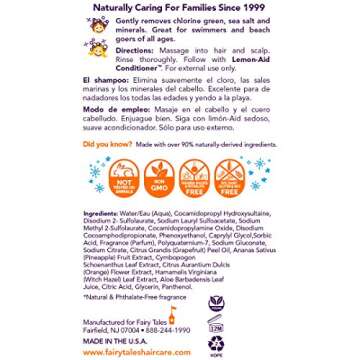 Fairy Tales Swim Shampoo for Kids - 12 oz | Made with Natural Ingredients in the USA | Chlorine Remo...