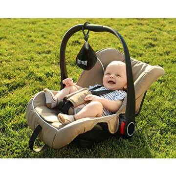 Genuine Fred BUFF BABY Speed Bag Crinkle Toy, Hanging Toy for Play Gym and Stroller, Engaging and Sensory Rich Toy, Fun Gift for Fitness Enthusiast and New Parents, Unique Gift