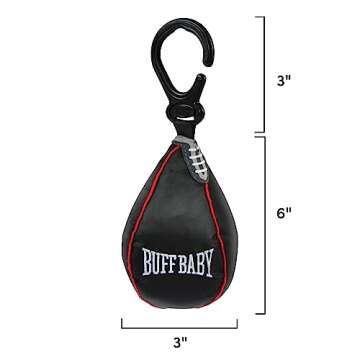 Genuine Fred BUFF BABY Speed Bag Crinkle Toy, Hanging Toy for Play Gym and Stroller, Engaging and Sensory Rich Toy, Fun Gift for Fitness Enthusiast and New Parents, Unique Gift