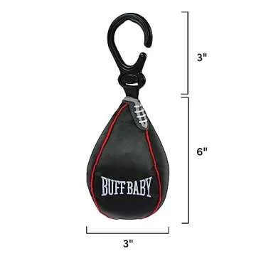 Genuine Fred BUFF BABY Speed Bag Crinkle Toy, Hanging Toy for Play Gym and Stroller, Engaging and Sensory Rich Toy, Fun Gift for Fitness Enthusiast and New Parents, Unique Gift
