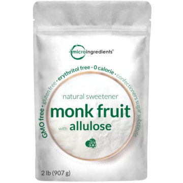 Monk Fruit Sweetener with Allulose | 2 lbs | No Aftertaste, 1:1 Sugar Substitute for Keto & Vegan | ...