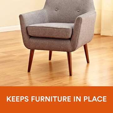 Scotch Gripping Pads, 8 Pcs, 1.5" inch Round Pads, Self-Adhesive, Stabilizes Appliances on Floors and Tabletops, Textured Pads Deliver Reliable Traction, Non-Slip Furniture Pads (SP940-NA)