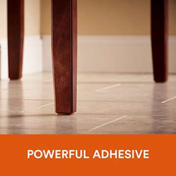 Scotch Gripping Pads, 8 Pcs, 1.5" inch Round Pads, Self-Adhesive, Stabilizes Appliances on Floors and Tabletops, Textured Pads Deliver Reliable Traction, Non-Slip Furniture Pads (SP940-NA)