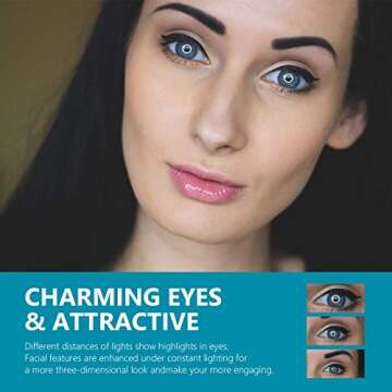 Neewer Ring Light Kit [Upgraded Version-1.8cm Ultra Slim]-18 inches,3200-5600K,Dimmable LED Ring Light with Light Stand, Phone Clip,Hot Shoe Adapter for Portrait Makeup Video Shooting (Black)