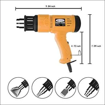 Mowis 1800W Heat Gun with Digital Display and Nozzles