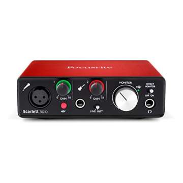 Focusrite Scarlett Solo (2nd Gen) USB Audio Interface with Pro Tools | First