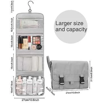 Relavel Travel Hanging Toiletry Bag - Waterproof & Stylish