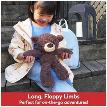 GUND Fuzzy Teddy Bear, Premium Stuffed Animal for Ages 1 and Up, Chocolate Brown, 13.5”