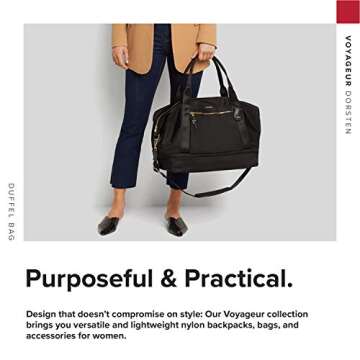 TUMI - Voyageur Dorsten Duffel Bag - Shoulder Strap Tote Bag for Women - Black