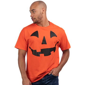 Ann Arbor T-shirt Co. Giant Jack O' Lantern Face | Fun Halloween Pumpkin Tee