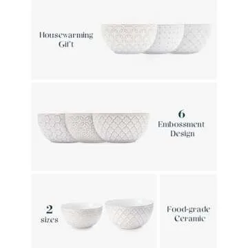 DOWAN 6-Piece Ice Cream Bowl Set - Charm & Quality