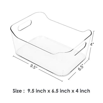 Vtopmart Clear Refrigerator Organizer Bins for Kitchen Storage