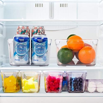 Vtopmart Clear Refrigerator Organizer Bins for Kitchen Storage