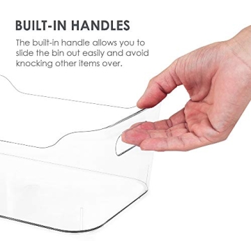 Vtopmart Clear Refrigerator Organizer Bins for Kitchen Storage