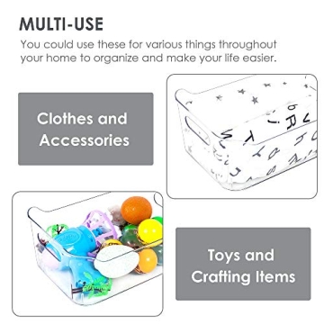 Vtopmart Clear Refrigerator Organizer Bins for Kitchen Storage