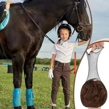 Janinka Equestrian Hair Net - No Knot Wig Caps (4 Pcs)