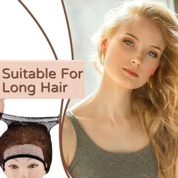 Janinka Equestrian Hair Net - No Knot Wig Caps (4 Pcs)