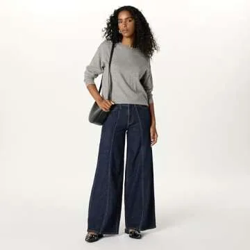 The Drop Women's Frida Relaxed Fit Jeans, Dark Indigo, 29