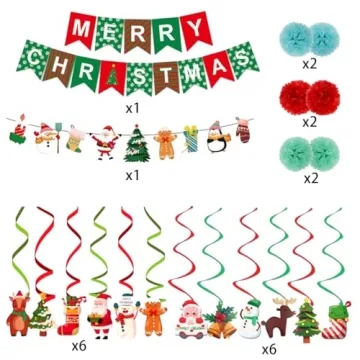 Jofan Christmas Hanging Decorations for Festive Celebrations