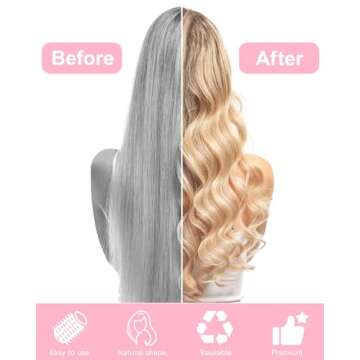 Rollers Hair Curlers, AMOHEE 42Pcs Hair Rollers Set Include 68mm 48mm 41mm Hair Roller for Long Hair Short Bangs with 16Pcs Roller Clips, Clear Toiletry Bag and Rat Tail Comb