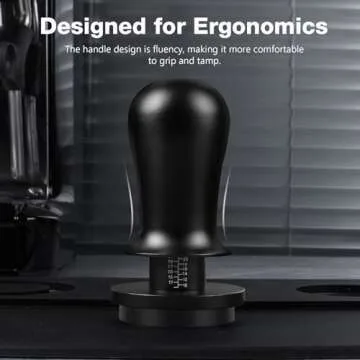 PUSEE 58.5mm Espresso Coffee Tamper with Titanium Coating