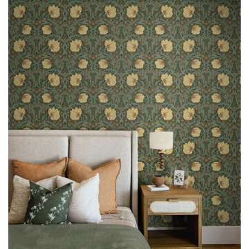 NextWall Pimpernel Garden Vintage Peel and Stick Wallpaper