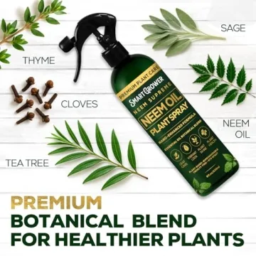 Natural Neem Oil Spray with Essential Oils for Plants