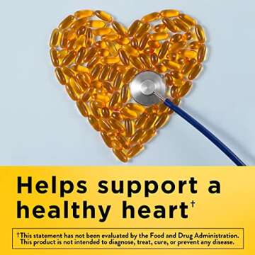 Nature Made Fish Oil 1000 mg Softgels, Fish Oil Supplements, Omega 3 Fish Oil for Healthy Heart Supp...