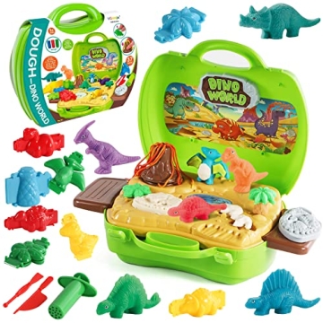 VConejo Dinosaur Color Dough Set Toys for Creative Play