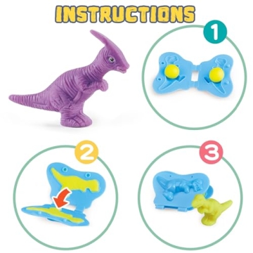 VConejo Dinosaur Color Dough Set Toys for Creative Play