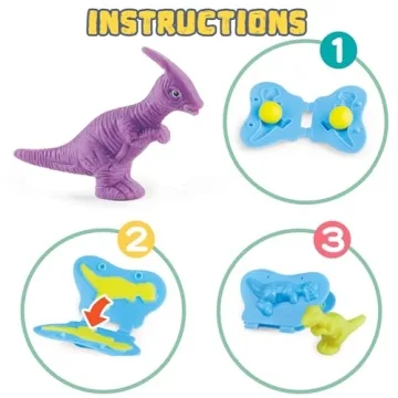 VConejo Dinosaur Color Dough Set Toys for Creative Play