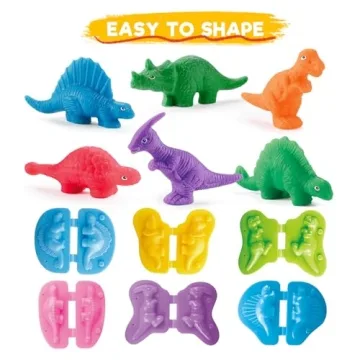 VConejo Dinosaur Color Dough Set Toys for Creative Play