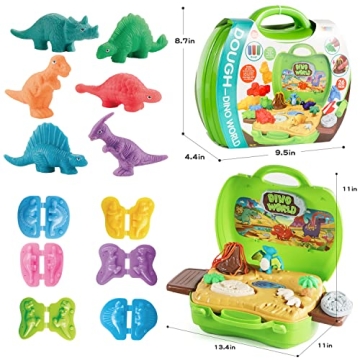 VConejo Dinosaur Color Dough Set Toys for Creative Play