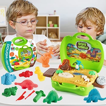 VConejo Dinosaur Color Dough Set Toys for Creative Play