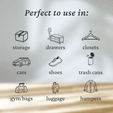 Fresh Wave Lemon Odor Eliminating & Deodorizing Packs | Bag of 6 | Safer Odor Relief for Small Spaces | Natural Plant-Based Odor Eliminator | Odor Absorbers for Home