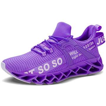 WONESION Womens Sport Fitness Workout Shoe Comfortable Slip on Casual Sneakers for Women Girl