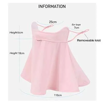 WRELS UPF 50+ Unisex Breathable Cooling Face Cover Sun UV Protection Earloop Neck Gaiter Scarf for S...