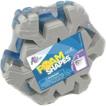 Snowflakes for Crafts - 24 Foam Cutouts for Winter Decor