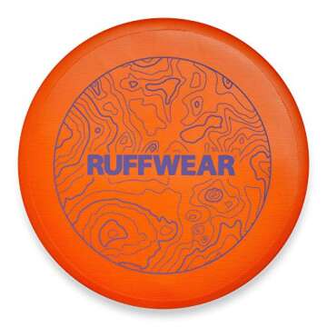 RUFFWEAR, Camp Flyer Dog Toy, Lightweight and Flexible Disc for Throw and Fetch, Mandarin Orange